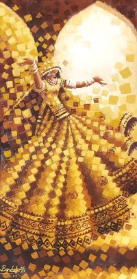 Bandah Ali, 18 x 36 Inch, Acrylic on Canvas, Figurative-Painting, AC-BNA-169